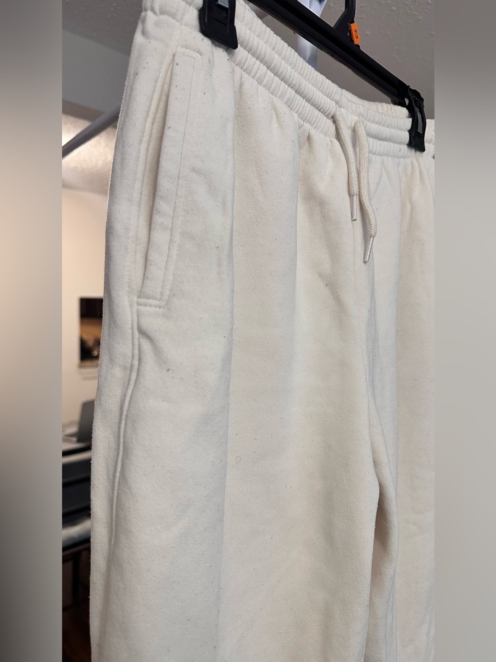 H&M Cream Drawstring Sweatpants - Picture 3 of 7